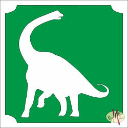  5x5 cm-es Csillámtetoválás sablon -Dino 132 - mkbazar