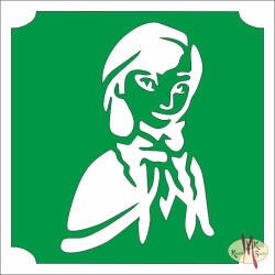  5x5 cm-es Csillám tetoválás sablon - Frozen Anna 70 - mkbazar