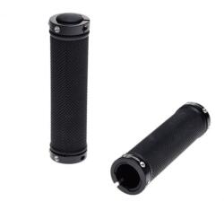 WMX Set mansoane biciclete, negre, LockOn material: Kraton Gel, L127 mm, greutate: 128 g (AWR2215)