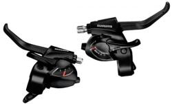 Shimano Maneta Schimbator Frana Shimano St-Ef41, 6X3 Vit. , 2 Degete, Pt. V-Brake, Cabluri Schimbator Frana Lungime Standard, Negru, Ambalat Ind (ESTEF41P6AL)
