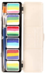  PXP 6x6 gramm "egymozdulat" csíkos paletta 6-os lapos ecsettel 43684