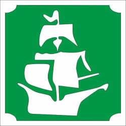  5x5 cm-es Csillámtetoválás sablon - Vitorlás hajó 145