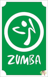  8x5 cm-es Csillámtetoválás sablon - Zumba 9
