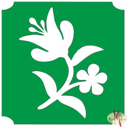  Mk Body Deco Csillámtetoválás sablon 5x5 cm-es - Virág 464