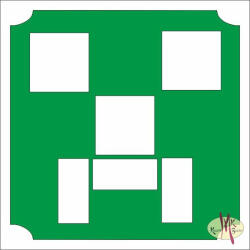  5x5 cm-es Csillámtetoválás sablon - Minecraft 151