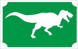  Csillámtetoválás sablon 8x5 cm-es -T. Rex 140