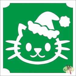5x5 cm-es Csillámtetoválás sablon - Hello Kitty télapó 159 - mkbazar