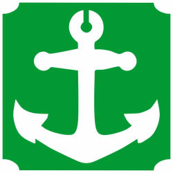  5x5 cm-es Csillámtetoválás sablon - Horgony 230