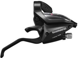 Shimano Maneta schimbator frana Shimano ST-EF500-8R, montaj dreapta, 8 viteze, cablu 2050mm, ez-fire plus, 2 degete, din aluminiu, pentru V-Brake, culoare negru (ESTEF5002RV8AL)