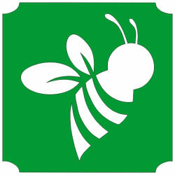  5x5 cm-es Csillámtetoválás sablon - Méhecske 337