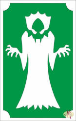  8x5 cm-es Csillámtetoválás sablon - Drakula 21 - mkbazar