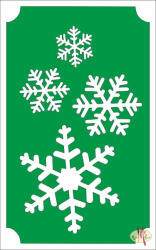  Csillámtetoválás sablon 8x5 cm - Hópihék 134 - mkbazar