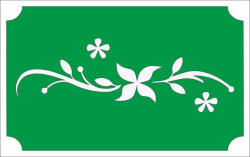  8x5 cm-es Csillámtetoválás sablon - Inda virágokkal 18