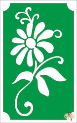  8x5 cm-es Csillámtetoválás sablon - Virág indával 119 - mkbazar