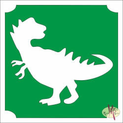  5x5 cm-es Csillámtetoválás sablon - T Rex dino 239 - mkbazar