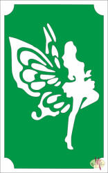  8x5 cm-es Csillámtetoválás sablon -Pillangó kisasszony 32