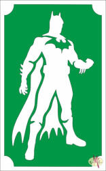  8x5 cm-es Csillámtetoválás sablon - Batman 52