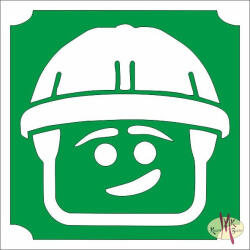  5x5 cm-es Csillámtetoválás sablon - Lego munkás 200