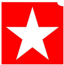 4x4cm Csillámtetoválás sablon 19 csillag