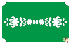  8x5 cm-es Csillámtetoválás sablon - Magyar motívum 13