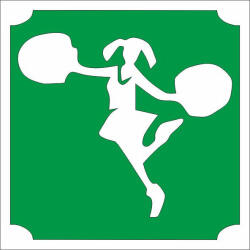  5x5 cm-es Csillámtetoválás sablon - Pom Pom lány 415