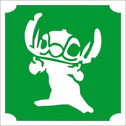 Body Deco Csillámtetoválás sablon - Stitch 320