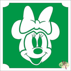  5x5 cm-es Csillámtetoválás sablon - Minnie Mouse 72 - mkbazar