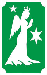  8x5 cm-es Csillámtetoválás sablon - Angyal 27