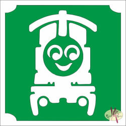  5x5 cm-es Csillámtetoválás sablon - Thomas a gőzmozdony 160