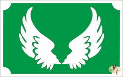  Csillámtetoválás sablon 8x5 cm - Angyal szárny 137 - mkbazar