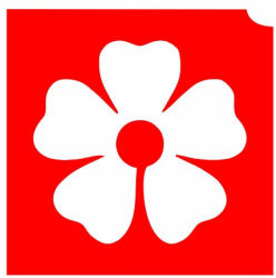 4x4cm Csillámtetoválás sablon 13 virág