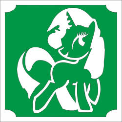  5x5 cm-es Csillámtetoválás sablon - Csillám Póni, Unikornis 99