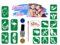  Csillámtetoválás szett - Állatos