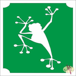  5x5 cm-es Csillám tetoválás sablon - Béka 355 - mkbazar