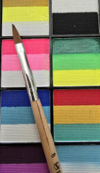  Oranjolie Professional lapos szirom ecset 6-os - mkbazar