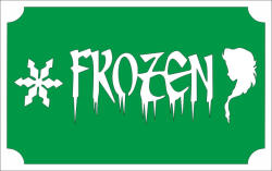  8x5 cm-es Csillámtetoválás sablon - Frozen 64