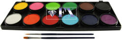 Diamond FX -arcfesték- 12 alap színű paletta 12x10g "Essential - mkbazar