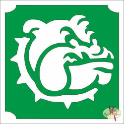  5x5 cm-es Csillámtetoválás sablon - Bulldog 93 - mkbazar