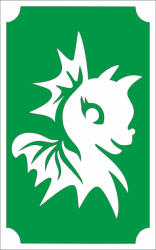  8x5 cm-es Csillámtetoválás sablon - Sárkány bébi 143