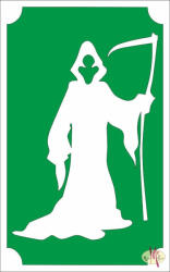  8x5 cm-es Csillámtetoválás sablon - Kaszás 107 - mkbazar