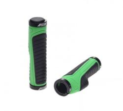 WMX Set 2 mansoane biciclete, suport palma, fixare colier, lungime 133 mm, greutate 198 g, culoare negru verde (AWR2206)