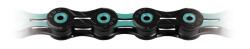 KMC Lant KMC X11SL DLC 116L Bolt-5.5mm 11V Negru Albastru Deschis (525240436RM)