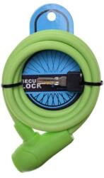 WMX Antifurt cu cheie 10mm x 1500mm, protectie din silicon, culoare verde (AWR0015G)