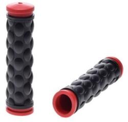 WMX Mansoane bicicleta cauciuc, 120mm, culoare negru rosu (AWR2242R)