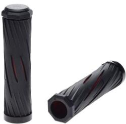 WMX Mansoane bicicleta din cauciuc, 120mm, culoare negru rosu (AWR2243R)