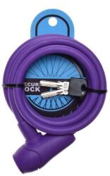 WMX Antifurt cu cheie 10mm x 1500mm, protectie din silicon, culoare violet (AWR0015P)