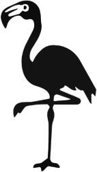  Flamingó "1" matrica