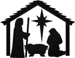  Karácsony Jézus születése matrica