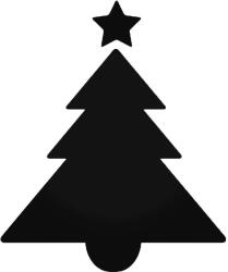 Karácsonyfa csillaggal matrica