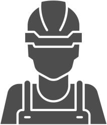  Munkás piktogram matrica